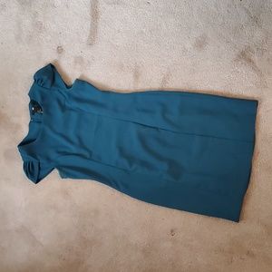 Teal Bodycon Cap Sleeve Dress Size 8